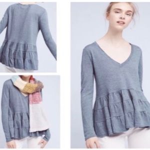 Anthropologie flouncy top